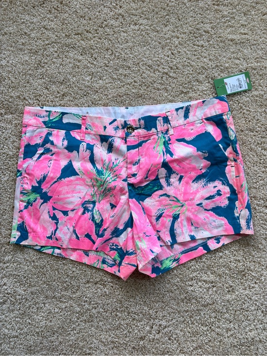 Lilly Pulitzer Pants - NWT Lilly Pulitzer Callahan Short Womens Size 16 Tidal Wave Pans Garden Pink
